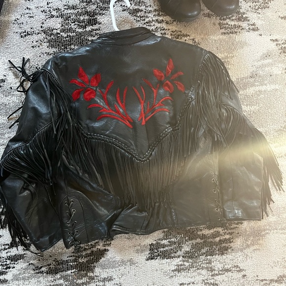 Female motorcycle jacket and vest - Picture 2 of 4